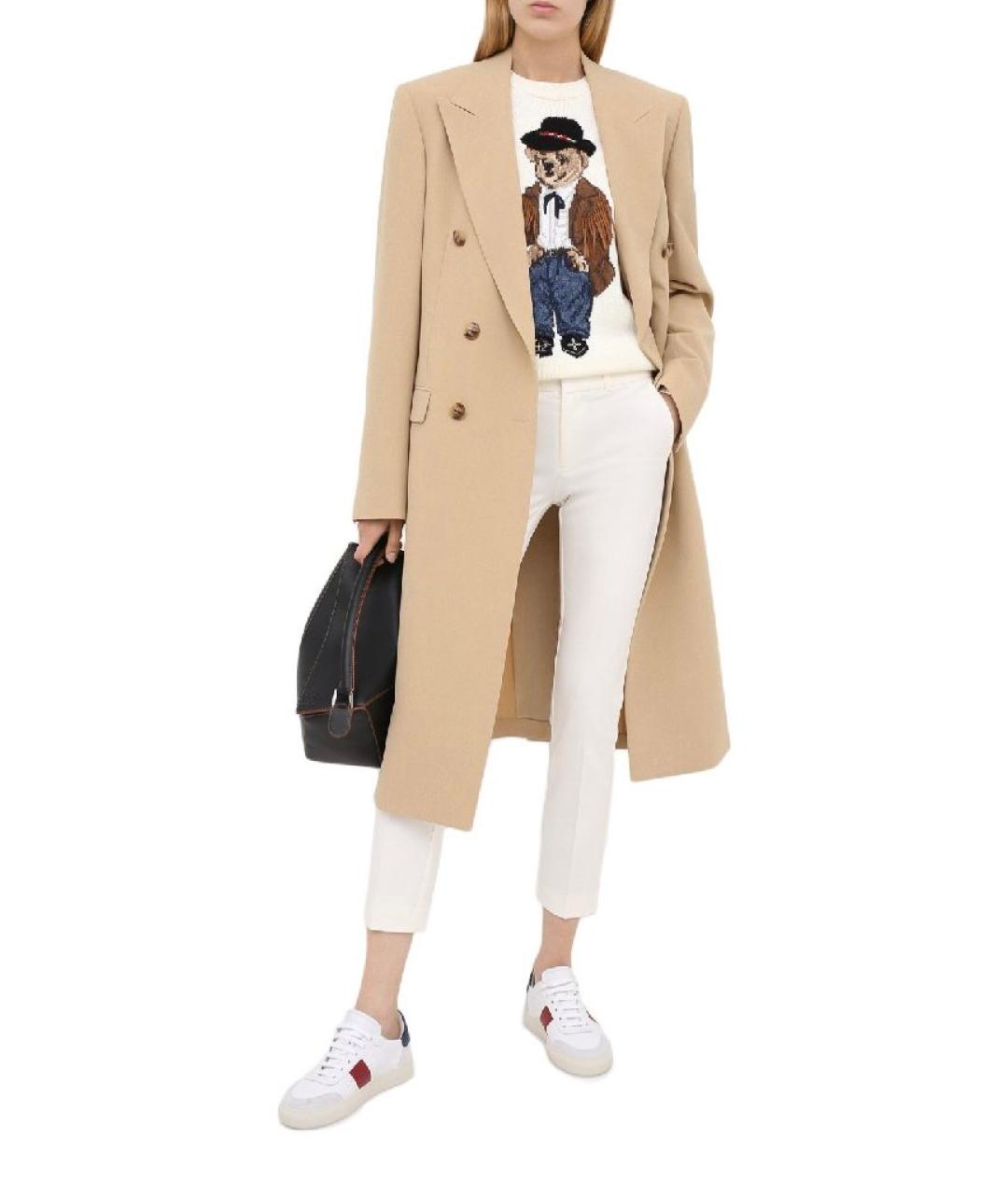 POLO RALPH LAUREN Белый хлопковый джемпер / свитер, фото 6