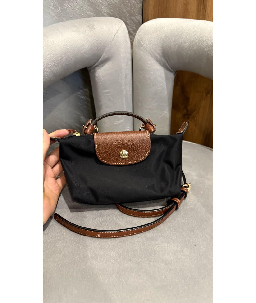 LONGCHAMP Черная сумка через плечо, фото 2