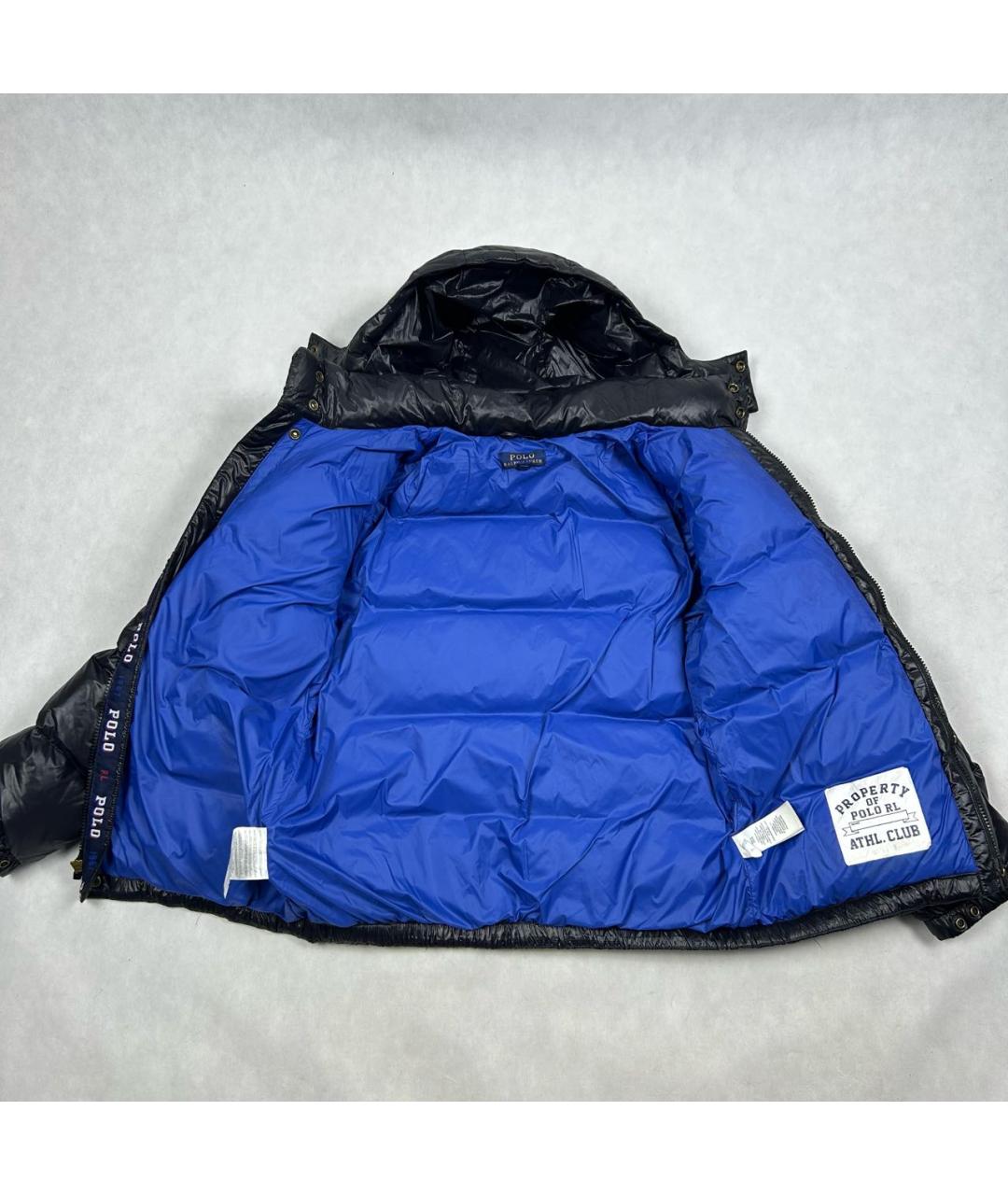 POLO RALPH LAUREN Черный полиамидовый пуховик, фото 3