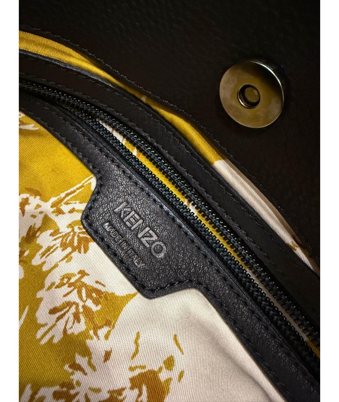 KENZO Хаки тканевая сумка тоут, фото 4