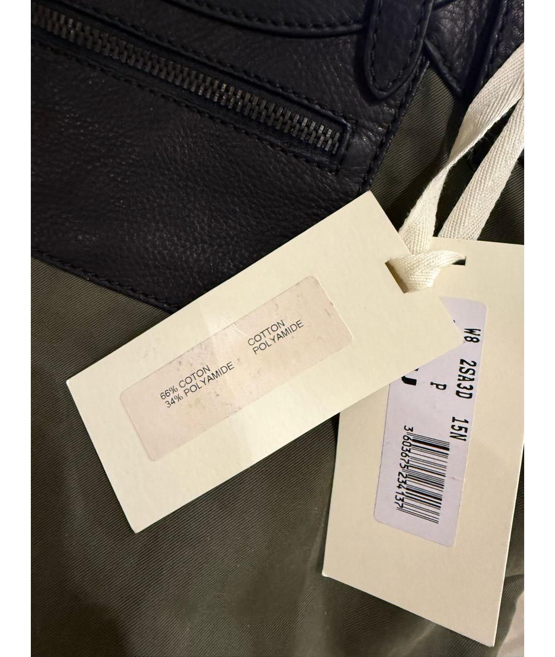 KENZO Хаки тканевая сумка тоут, фото 7