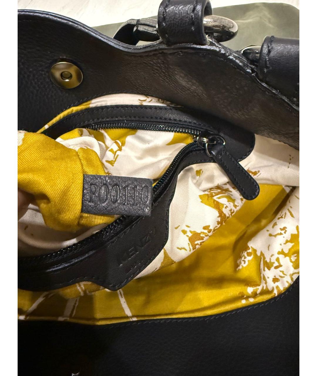 KENZO Хаки тканевая сумка тоут, фото 5