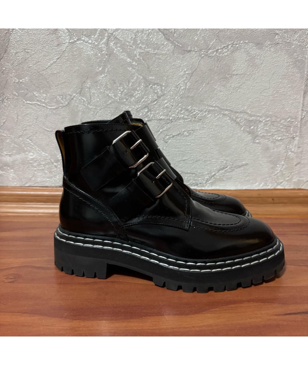 PROENZA SCHOULER Черные ботинки из лакированной кожи, фото 7