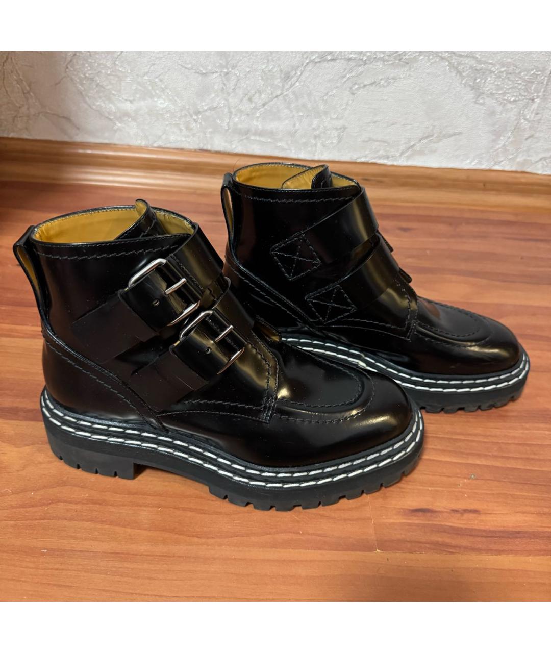 PROENZA SCHOULER Черные ботинки из лакированной кожи, фото 3