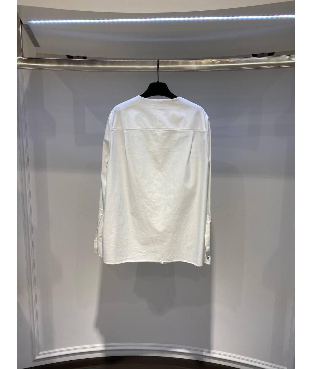 BALENCIAGA Белая хлопковая блузы, фото 3