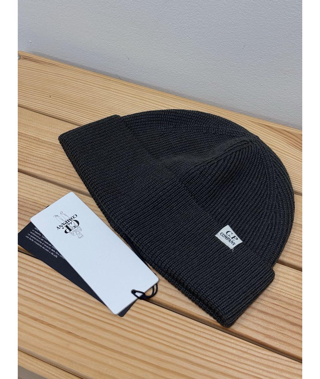 CP COMPANY Серая шерстяная шапка, фото 2