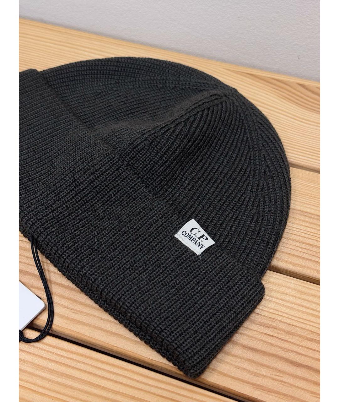 CP COMPANY Серая шерстяная шапка, фото 3