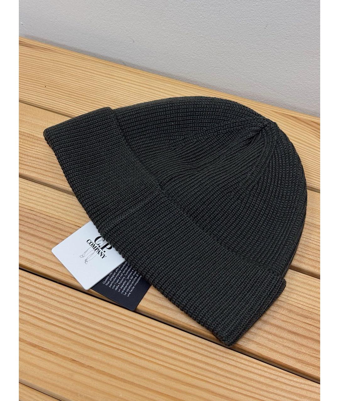 CP COMPANY Серая шерстяная шапка, фото 4