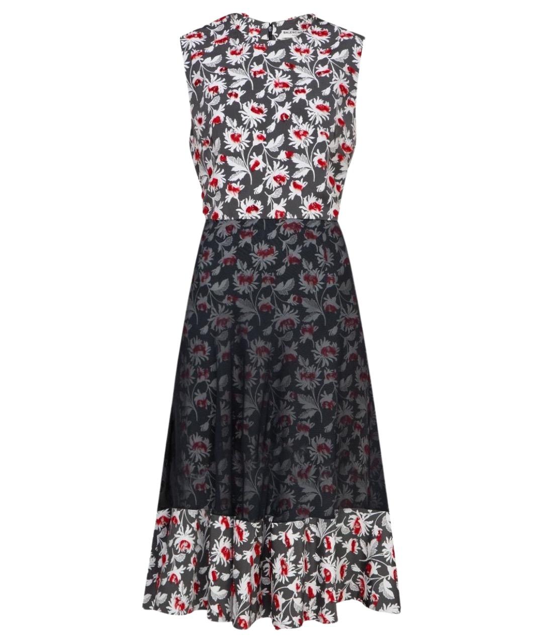 BALENCIAGA Мульти хлопковое повседневное платье, фото 1