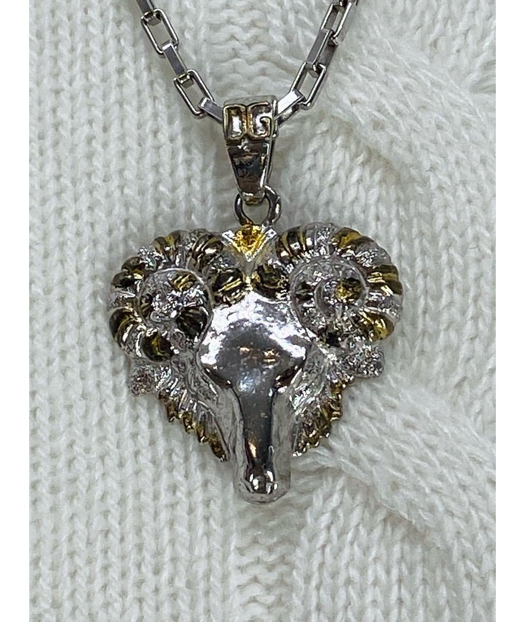 DOLCE&GABBANA Серебрянный металлический кулон, фото 2