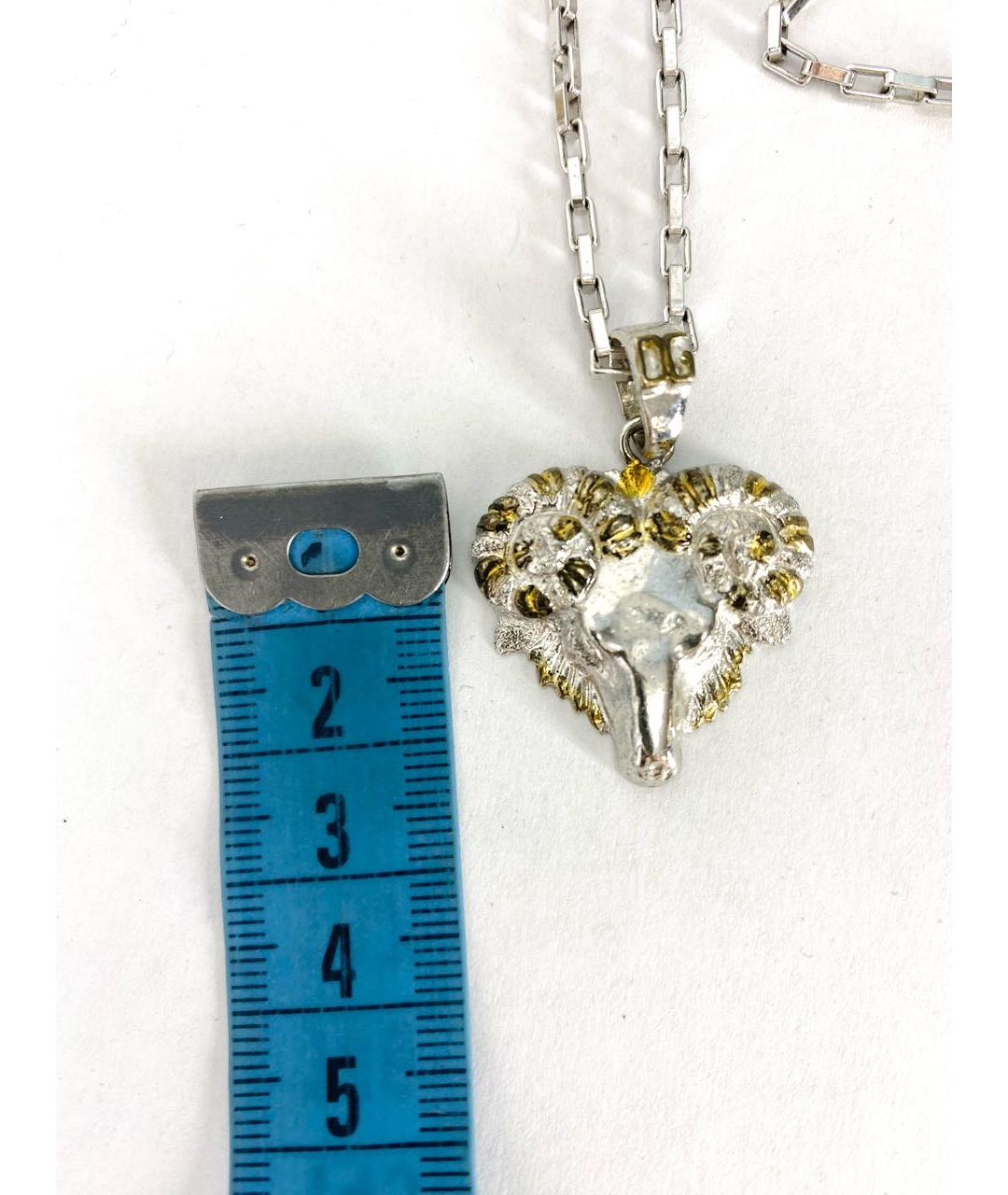 DOLCE&GABBANA Серебрянный металлический кулон, фото 4