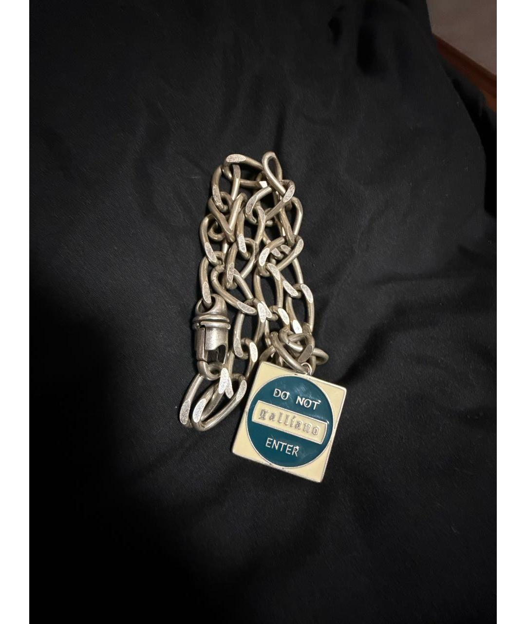 JOHN GALLIANO Серая металлическая цепочка, фото 5