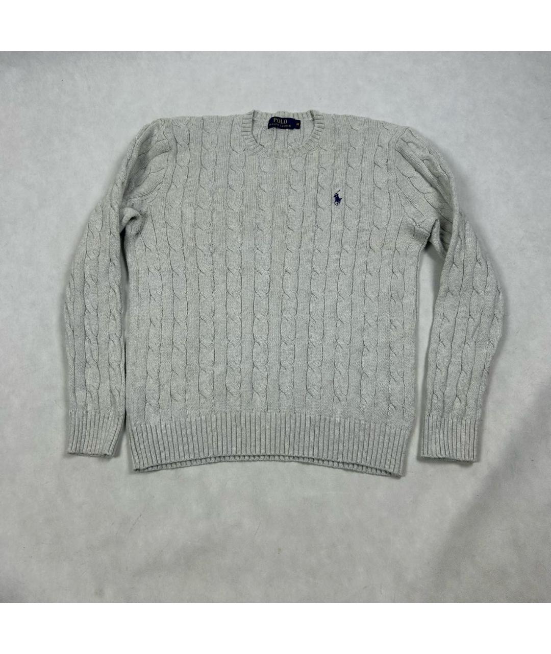 POLO RALPH LAUREN Серый хлопковый джемпер / свитер, фото 6