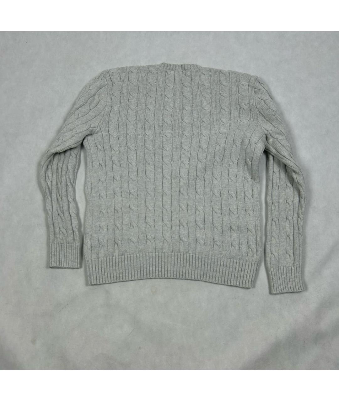 POLO RALPH LAUREN Серый хлопковый джемпер / свитер, фото 2