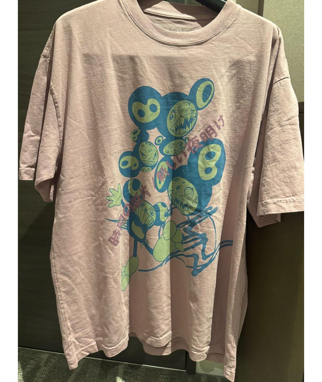 TAKASHI MURAKAMI Коралловая хлопковая футболка, фото 7