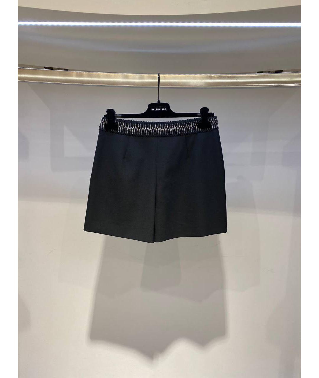 BALENCIAGA Черные хлопковые шорты, фото 3