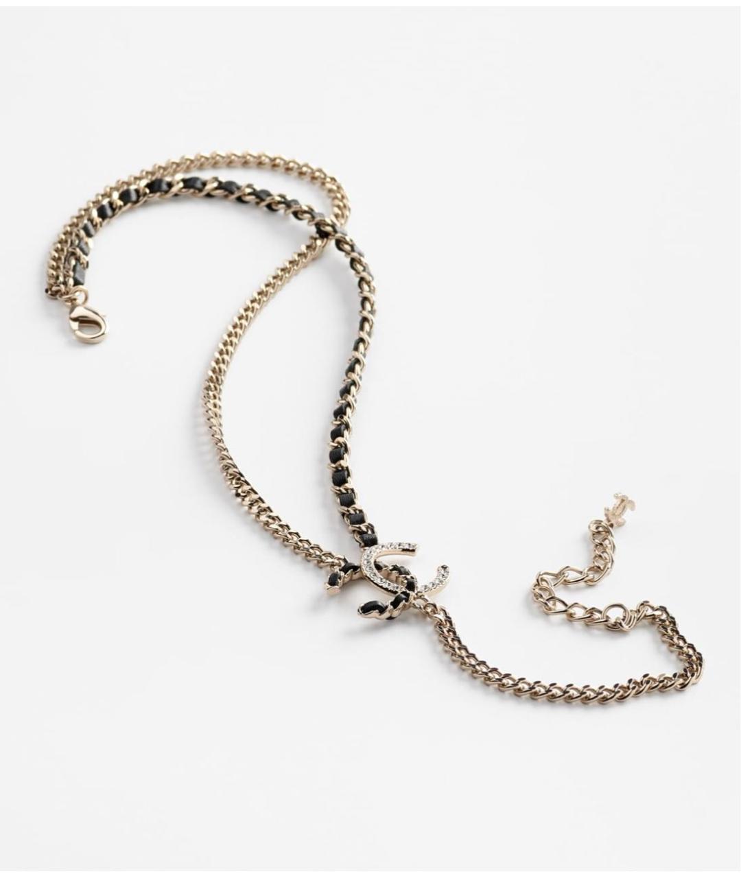 CHANEL Золотое металлическое колье, фото 6