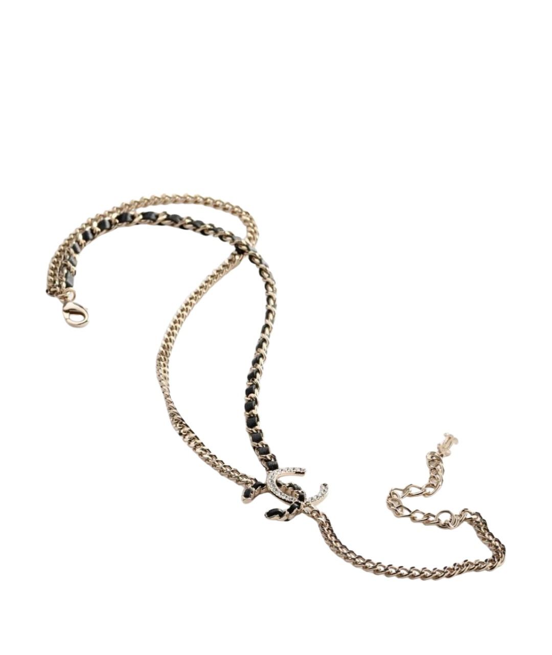 CHANEL Золотое металлическое колье, фото 1