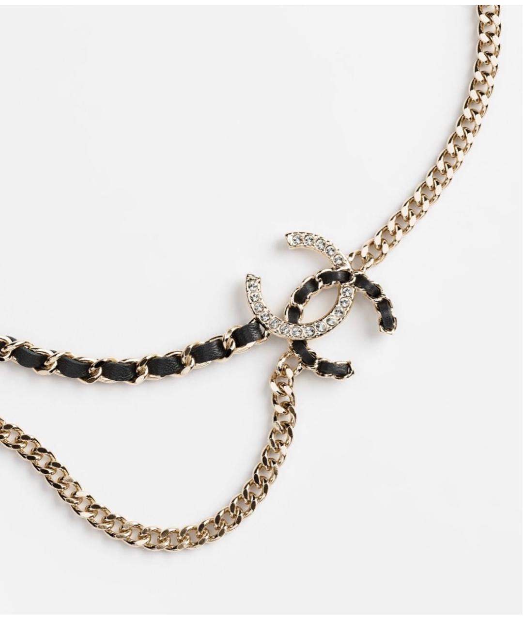 CHANEL Золотое металлическое колье, фото 2