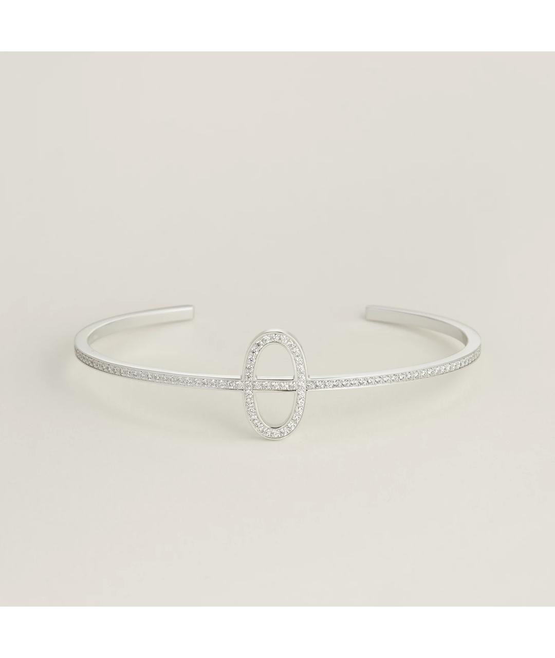 HERMES Серебрянный браслет из белого золота, фото 3