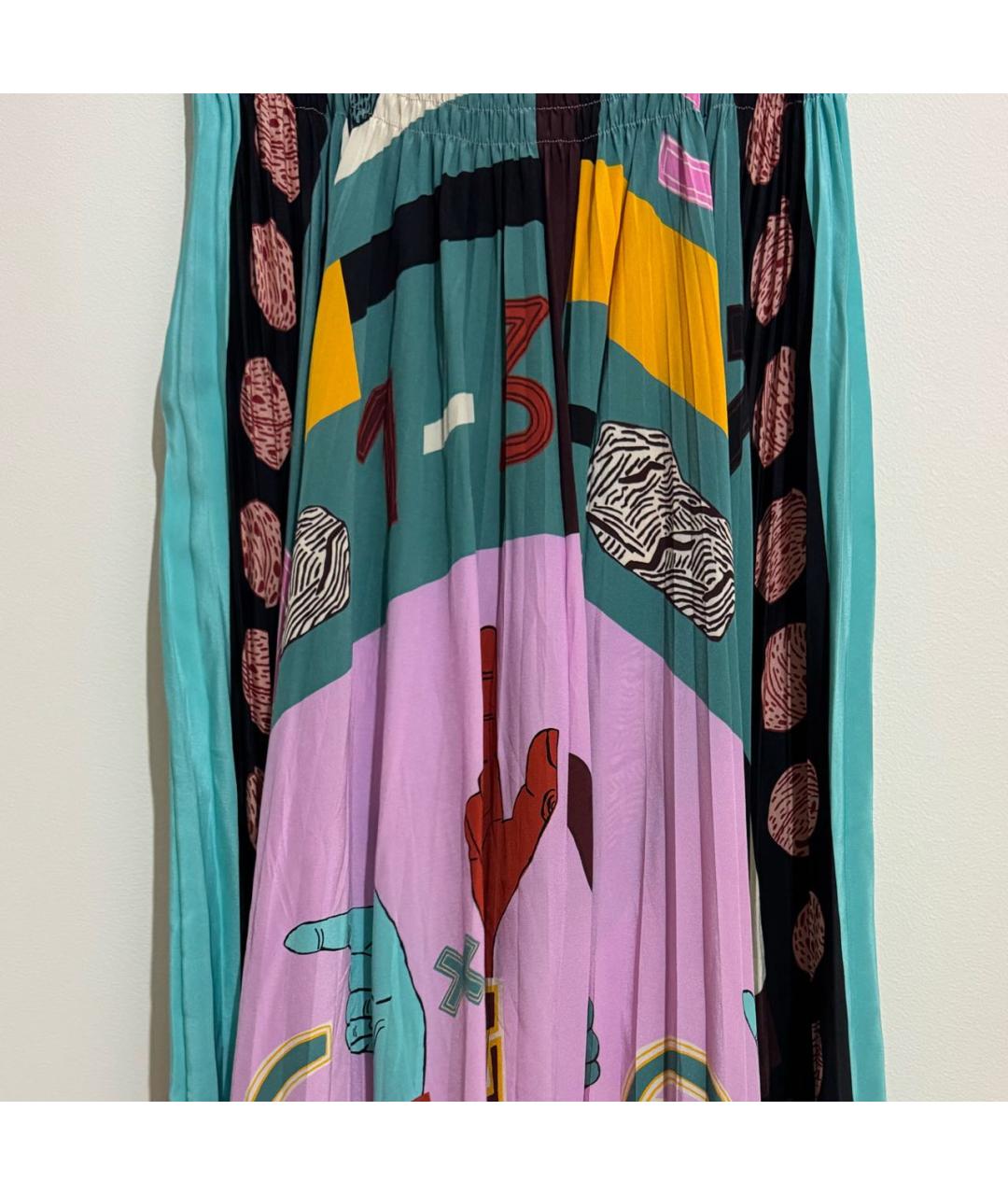 VALENTINO Мульти шифоновая юбка макси, фото 2