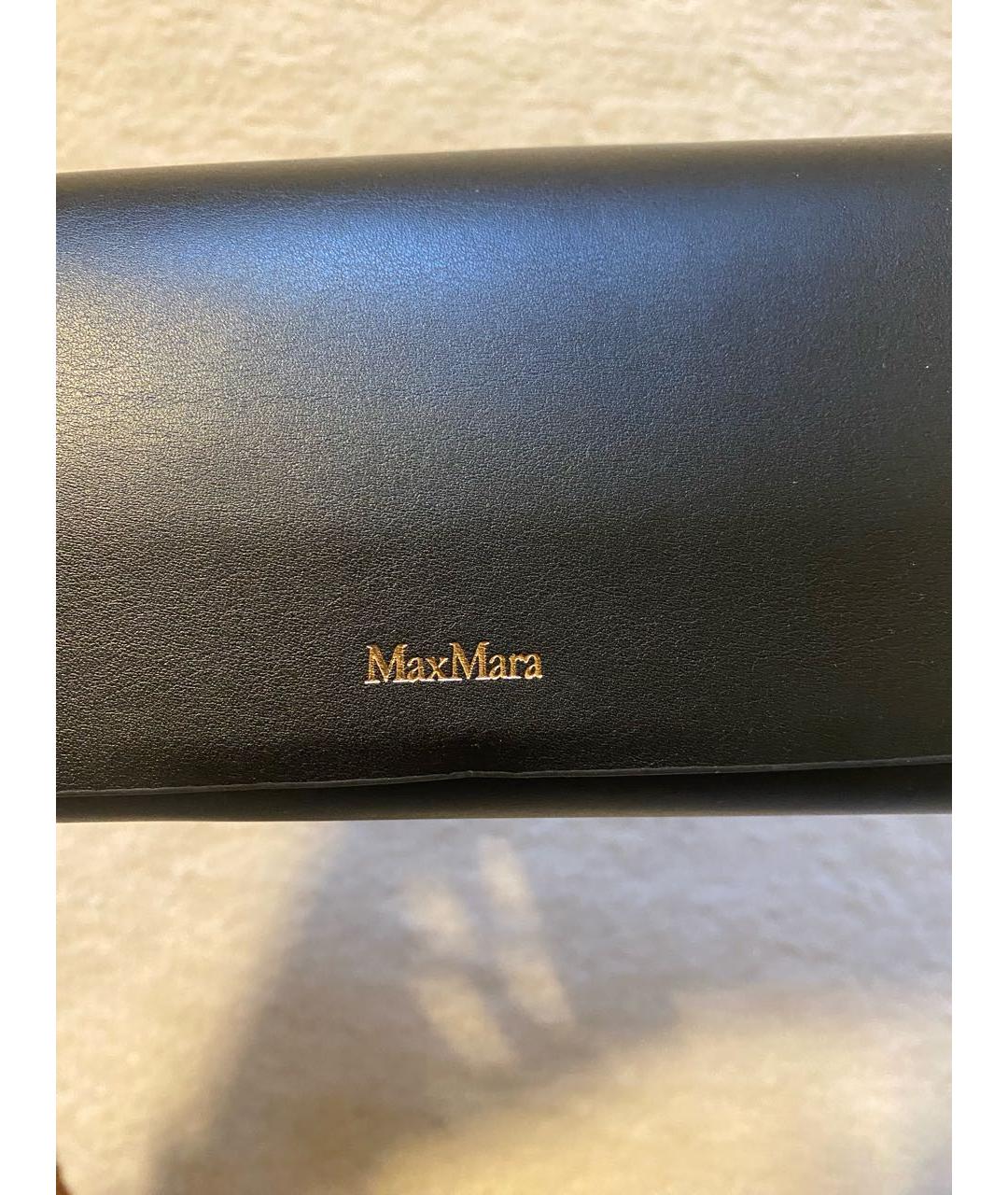 MAX MARA Коричневые солнцезащитные очки из рога буйвола, фото 5