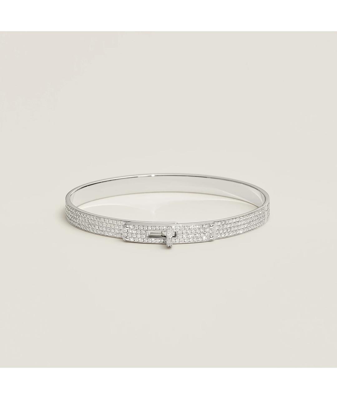 HERMES Серебрянный браслет из белого золота, фото 3