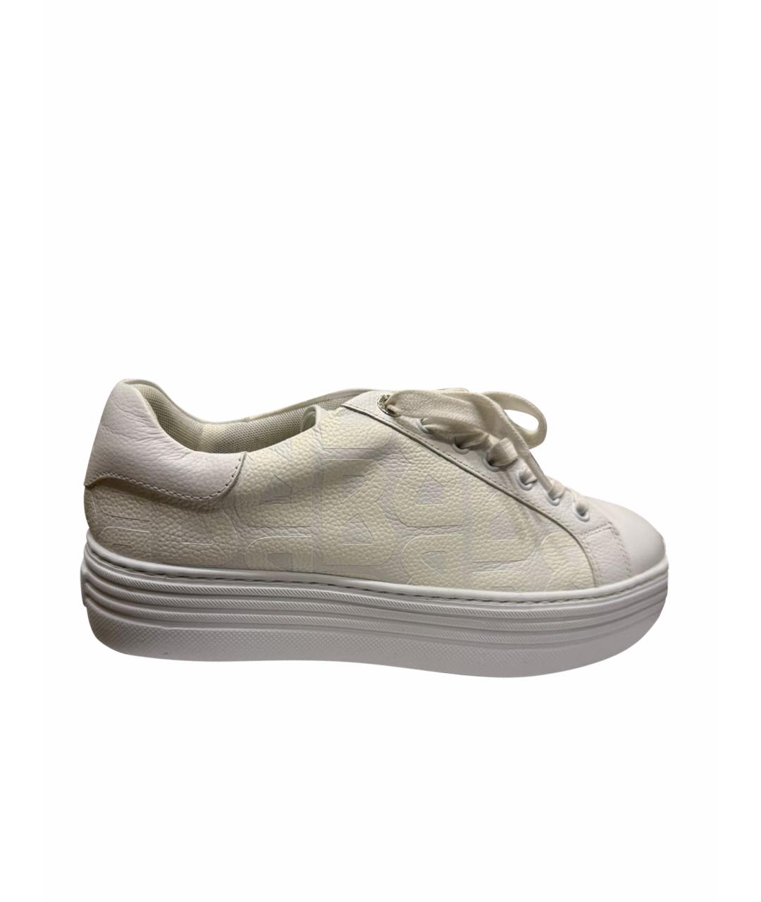 BOGNER Белые кожаные кеды, фото 1