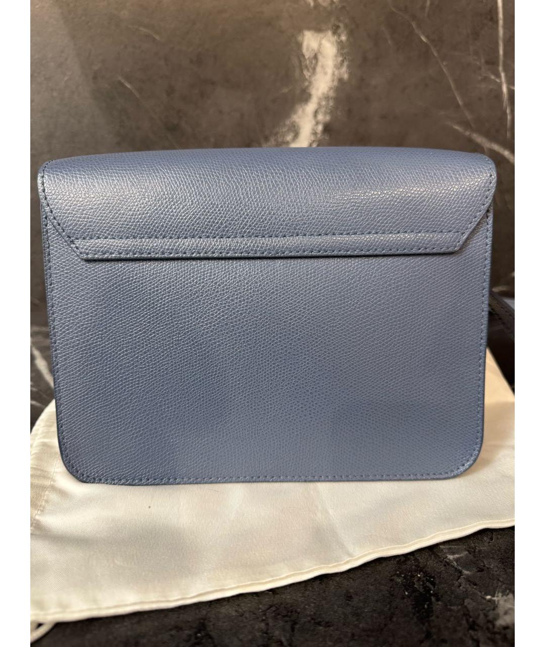 FURLA Синяя кожаная сумка через плечо, фото 3