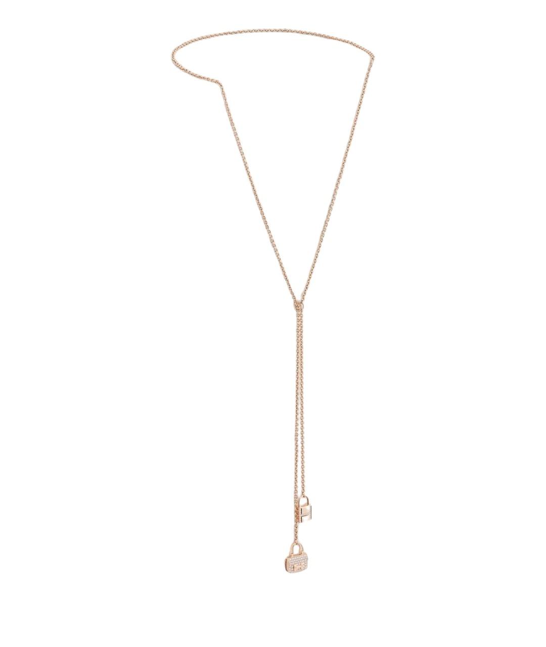 HERMES Золотое колье из розового золота, фото 1