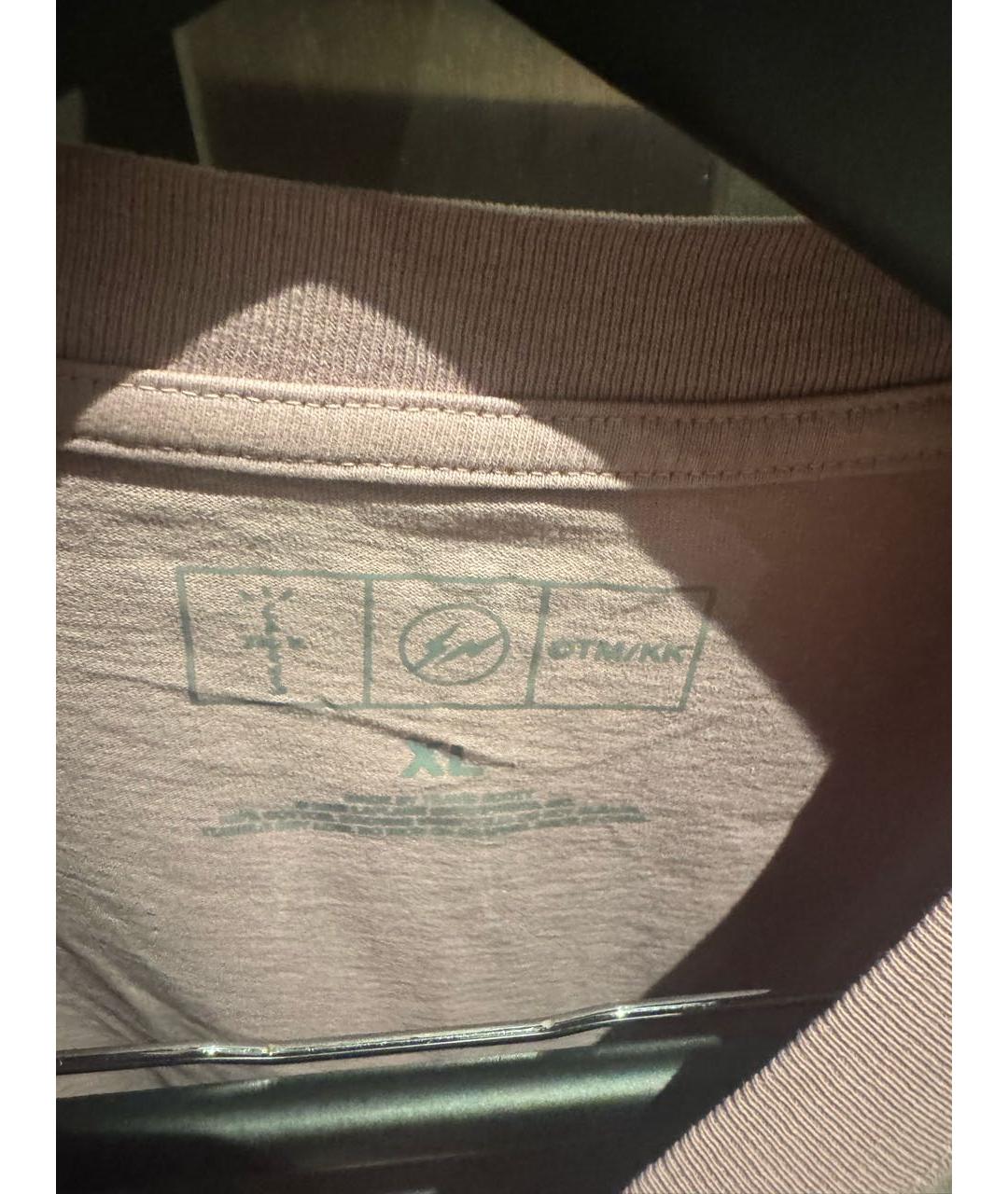 CACTUS JACK BY TRAVIS SCOTT Розовая хлопковая футболка, фото 3