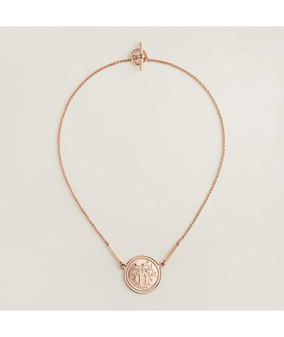 HERMES Золотая подвеска из розового золота, фото 2