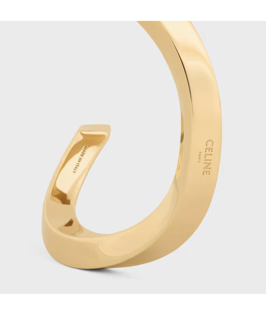 CELINE Золотой латунный браслет, фото 4