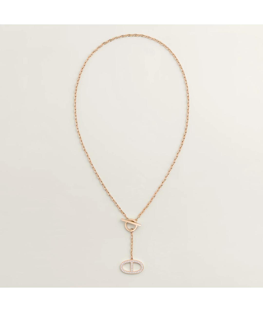 HERMES Золотая подвеска из розового золота, фото 3