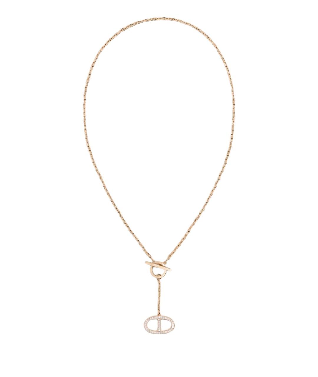 HERMES Золотая подвеска из розового золота, фото 1