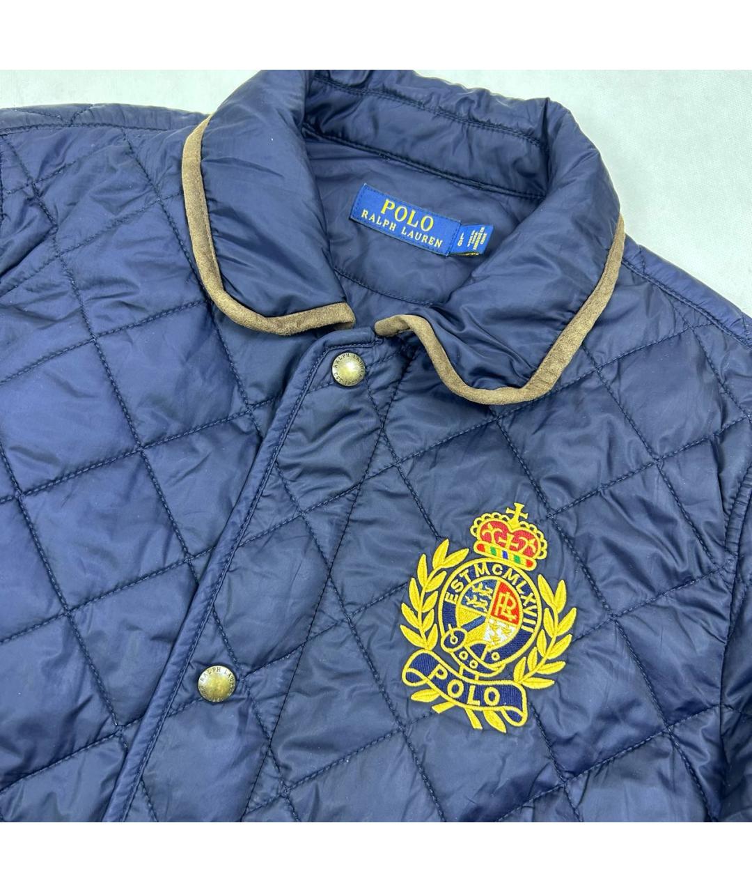 POLO RALPH LAUREN Темно-синяя полиэстеровая куртка, фото 4