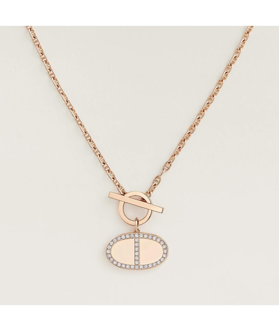 HERMES Золотая подвеска из розового золота, фото 3