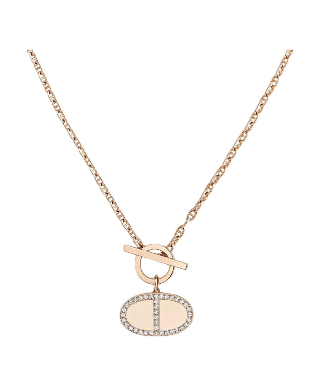 HERMES Золотая подвеска из розового золота, фото 1