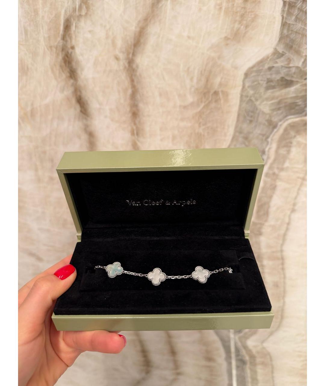 VAN CLEEF & ARPELS Серебрянный браслет из белого золота, фото 3