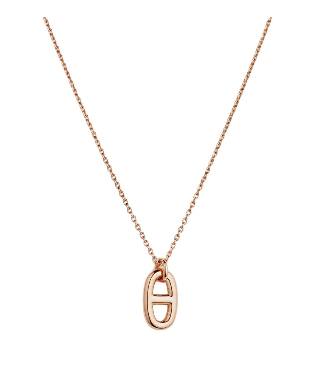 HERMES Золотая подвеска из розового золота, фото 1