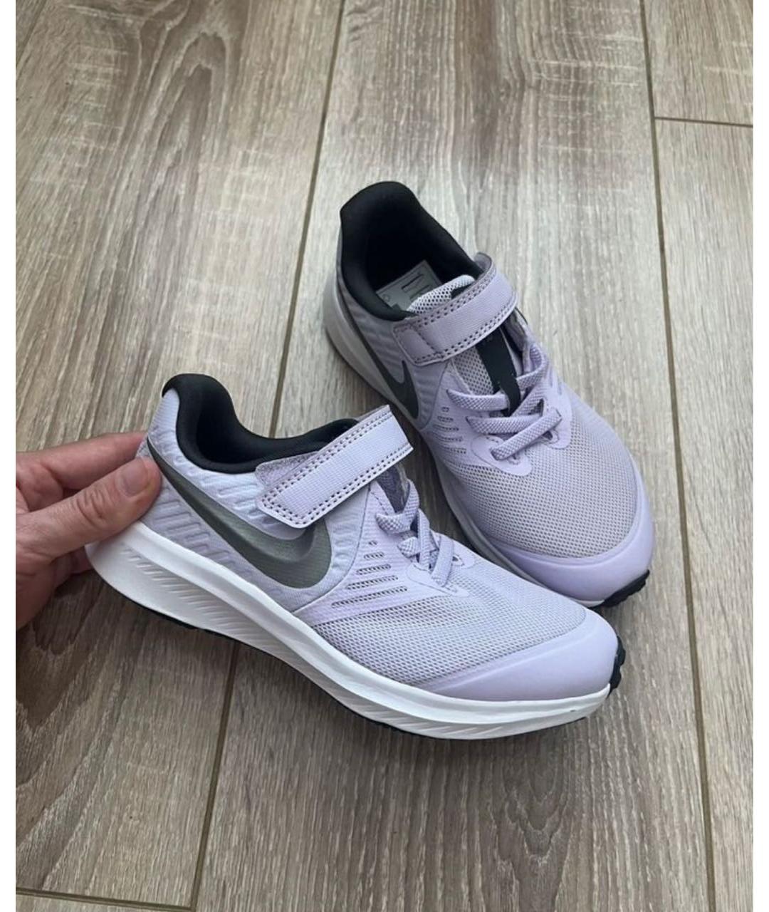 NIKE KIDS Фиолетовые текстильные кеды, фото 3