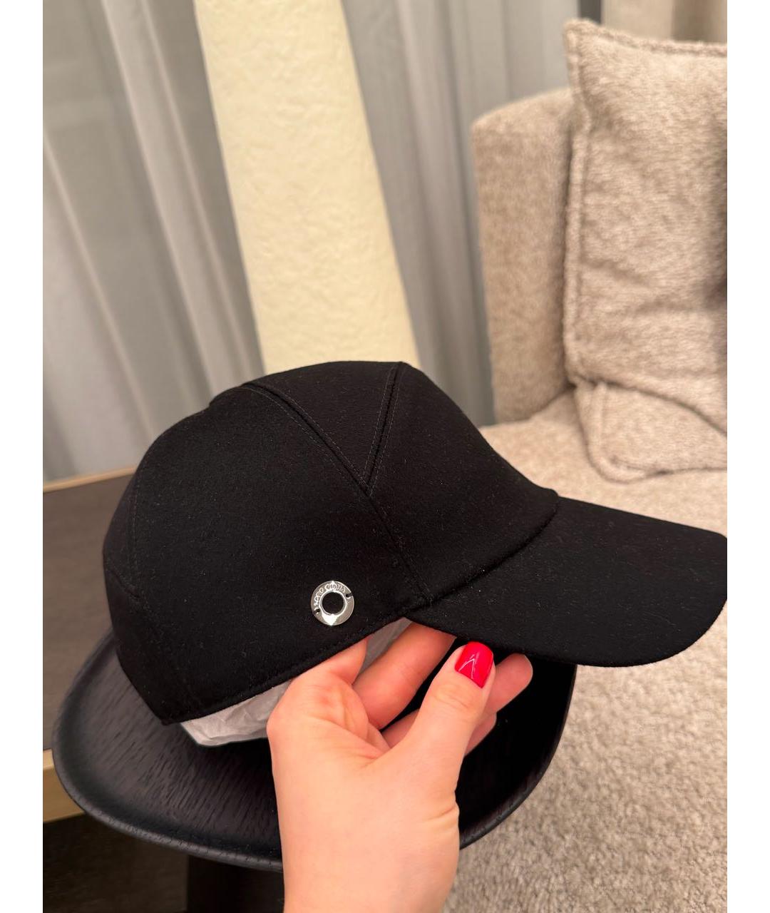 LORO PIANA Черная кашемировая кепка, фото 6