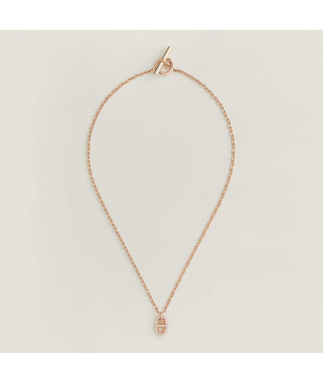 HERMES Золотая подвеска из розового золота, фото 3