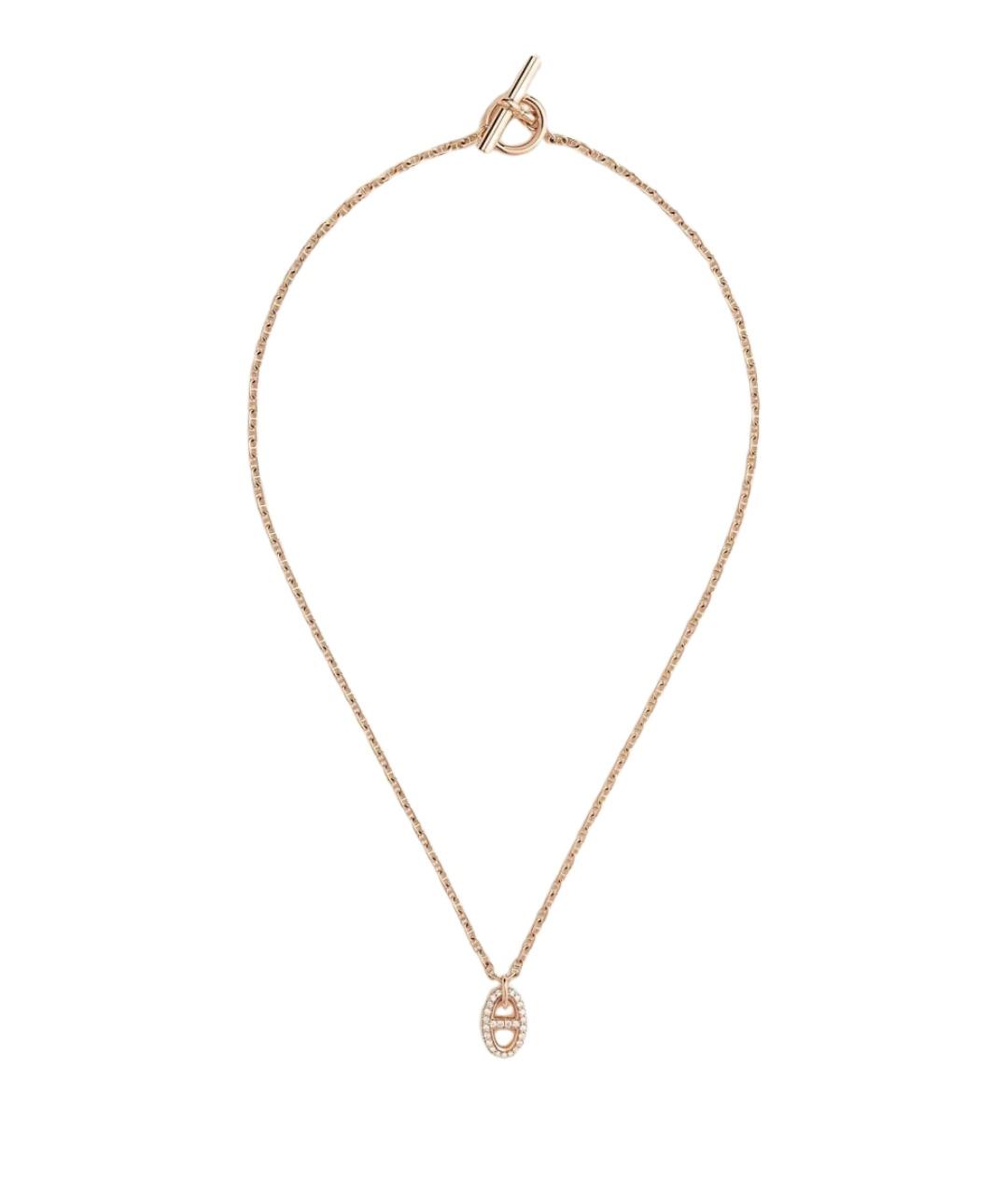 HERMES Золотая подвеска из розового золота, фото 1