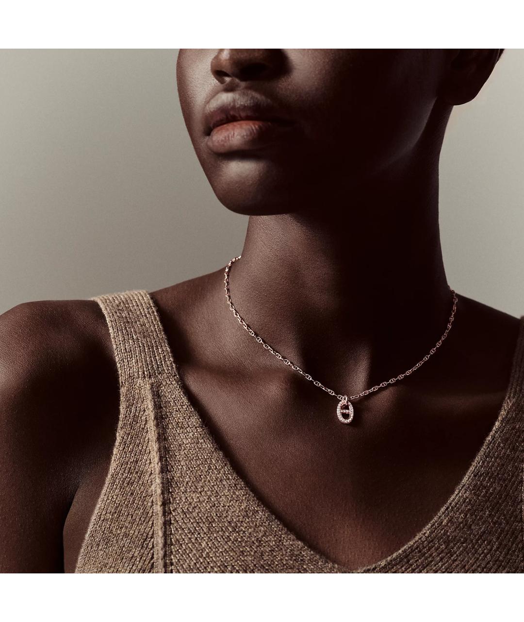 HERMES Золотая подвеска из розового золота, фото 2