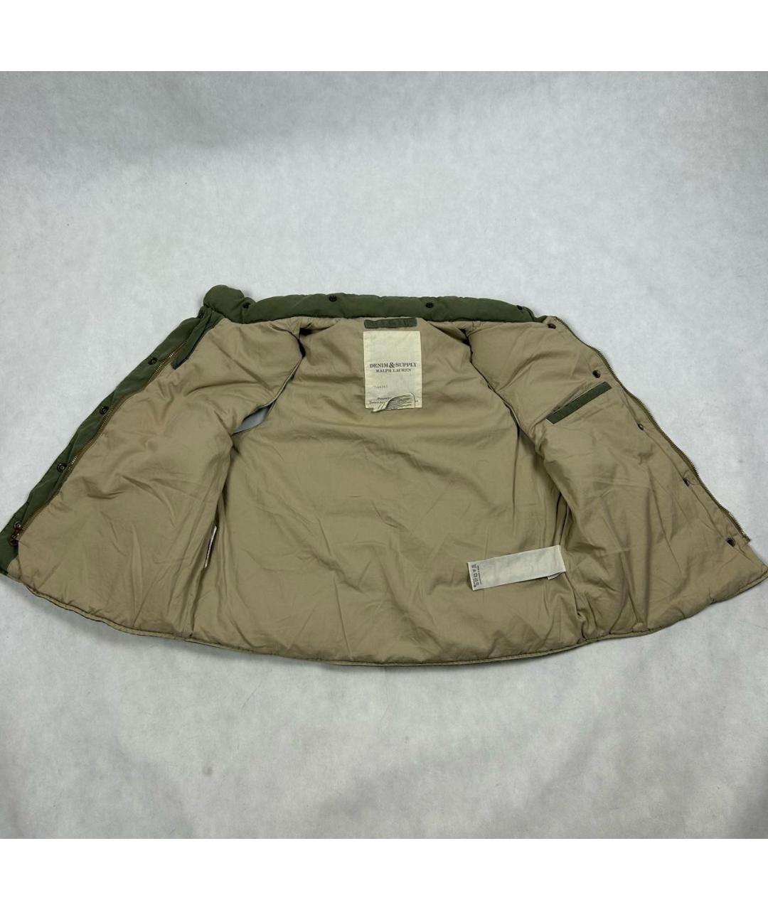 RALPH LAUREN DENIM & SUPPLY Хаки хлопковый жилет, фото 3