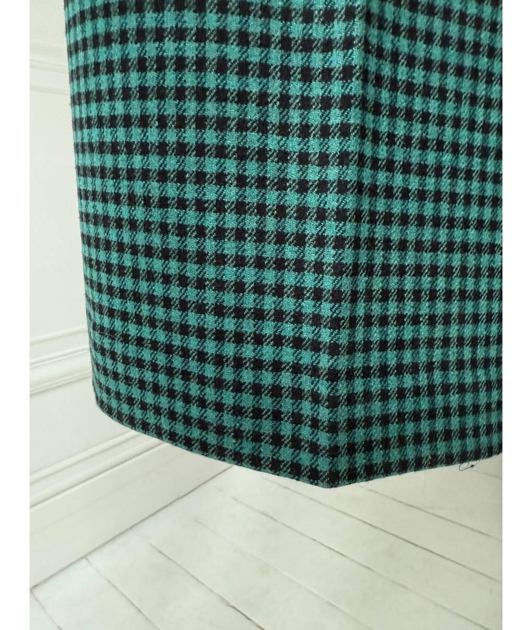 ETRO Зеленые шерстяные брюки широкие, фото 4