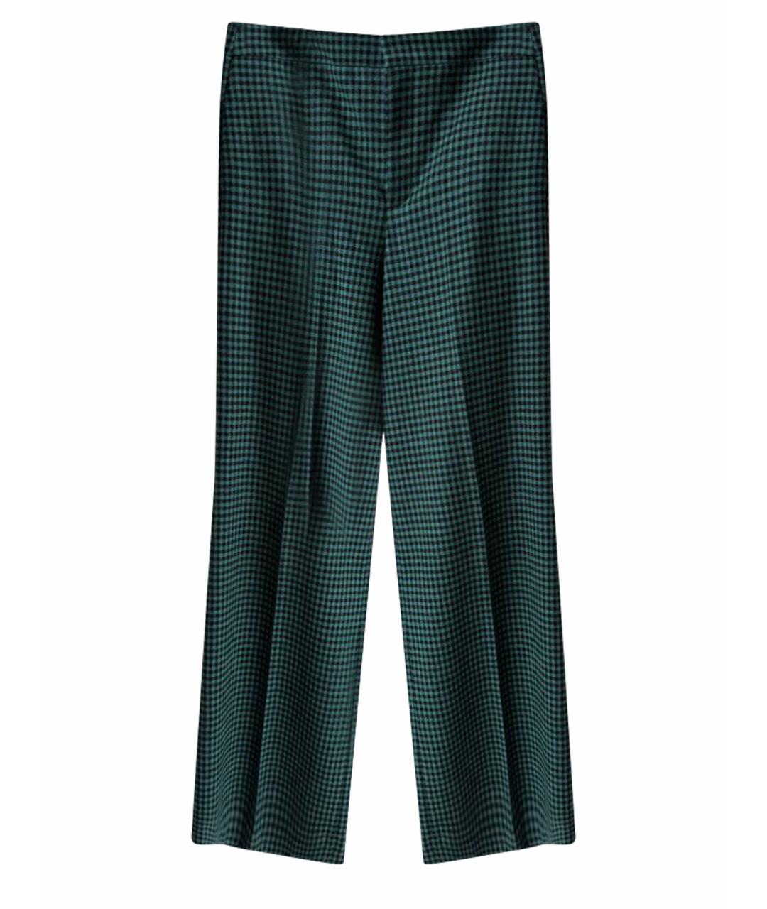 ETRO Зеленые шерстяные брюки широкие, фото 1