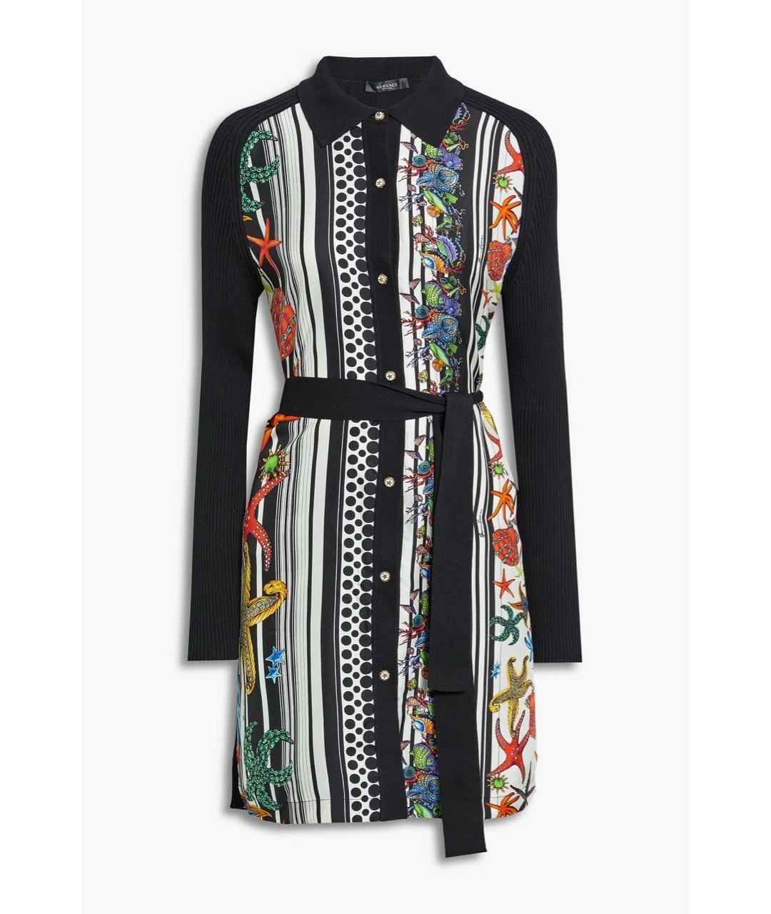 VERSACE Мульти коктейльное платье, фото 5