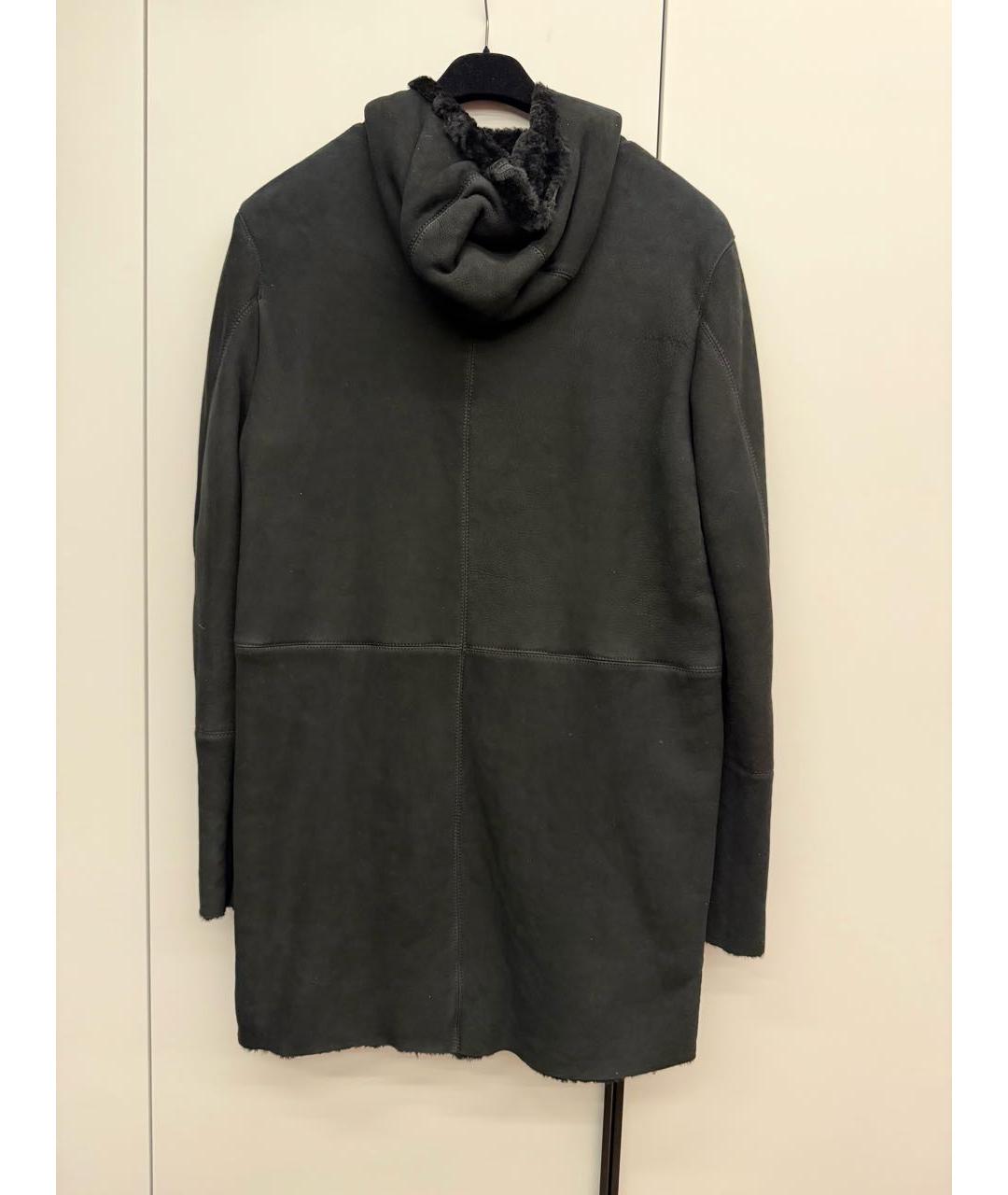 GIORGIO BRATO Черная замшевая дубленка/шуба, фото 2